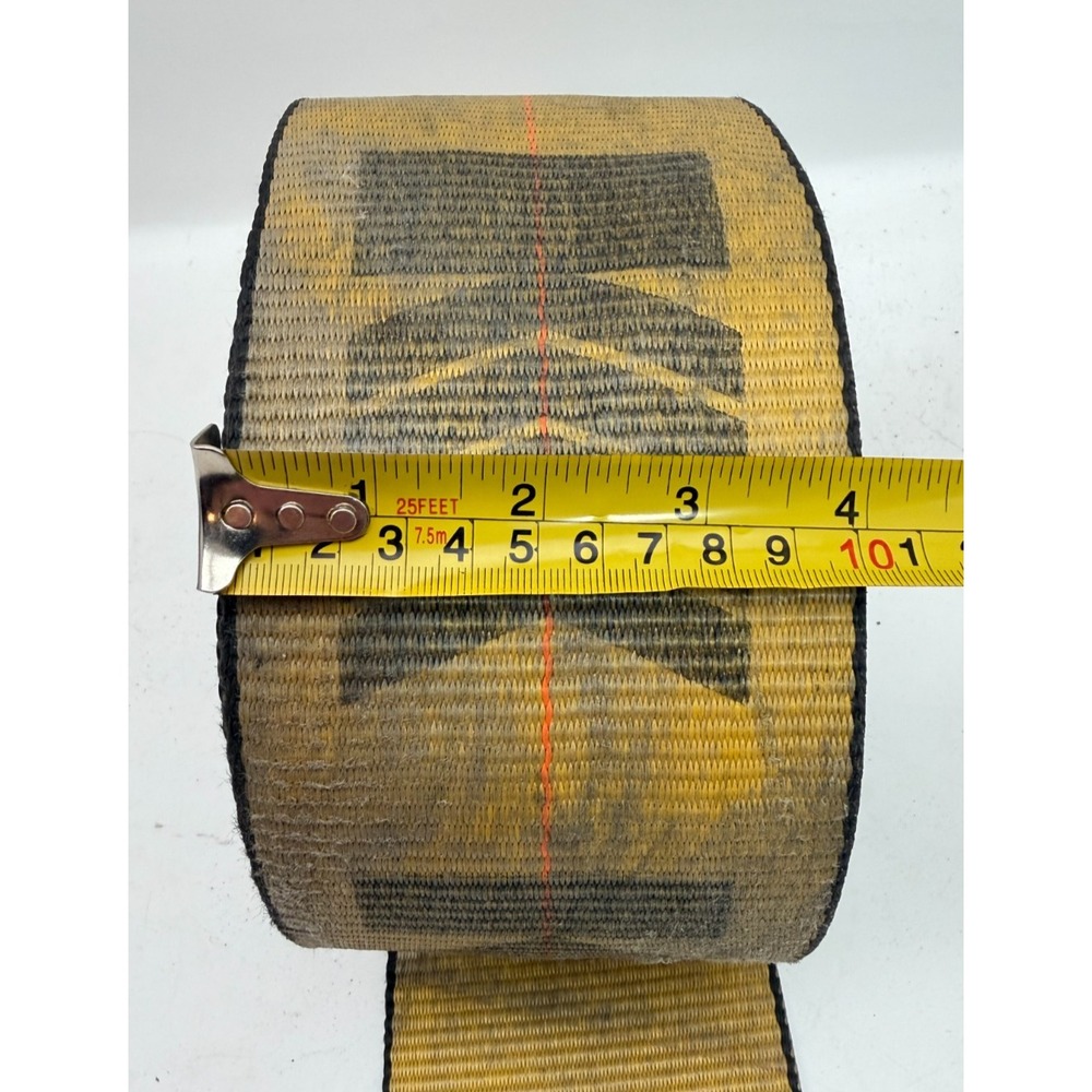 Kinedyne 4" Winch Strap Flat Hook Heavy Duty Cargo Tie Down 5400 lbs WLL Yellow - Picture 5 of 13